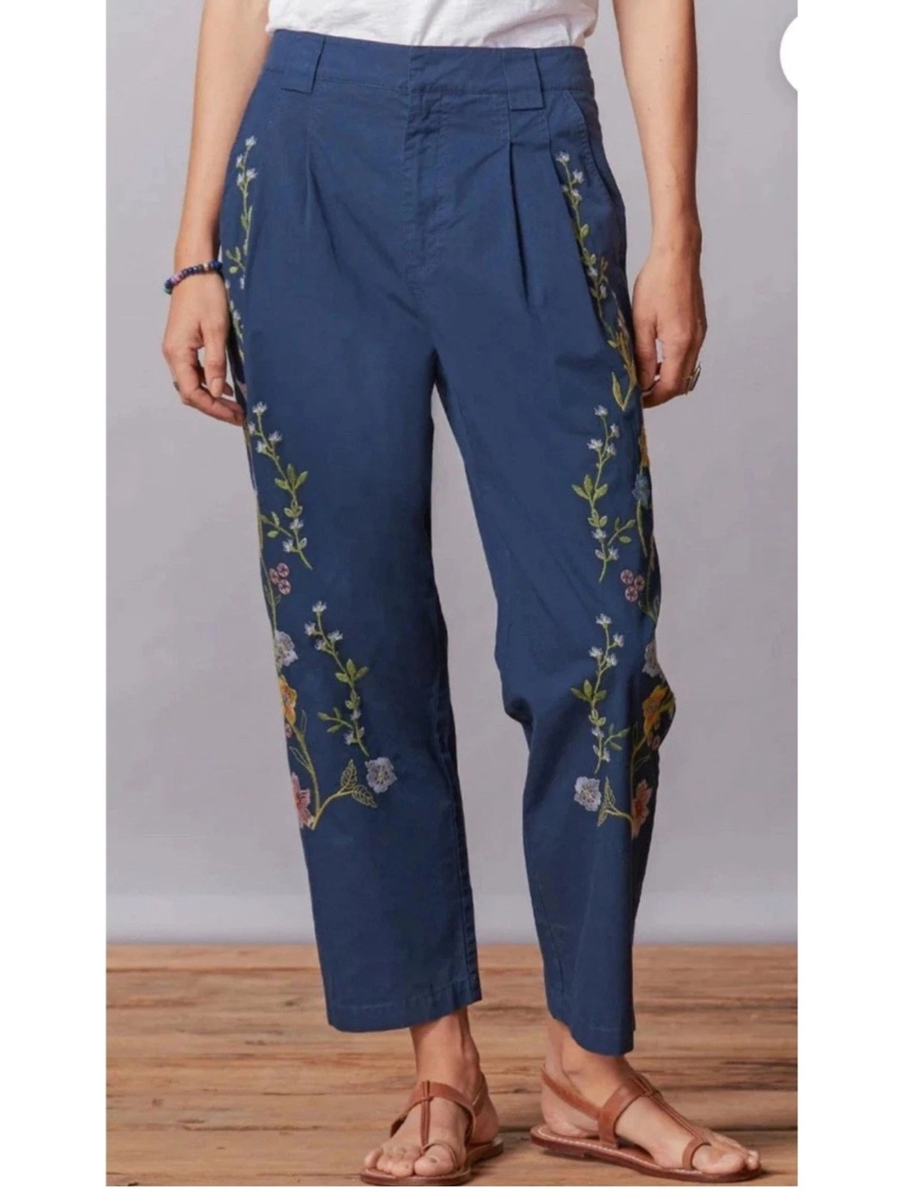 Sundance Floral Embroidered Garden Grand Pants